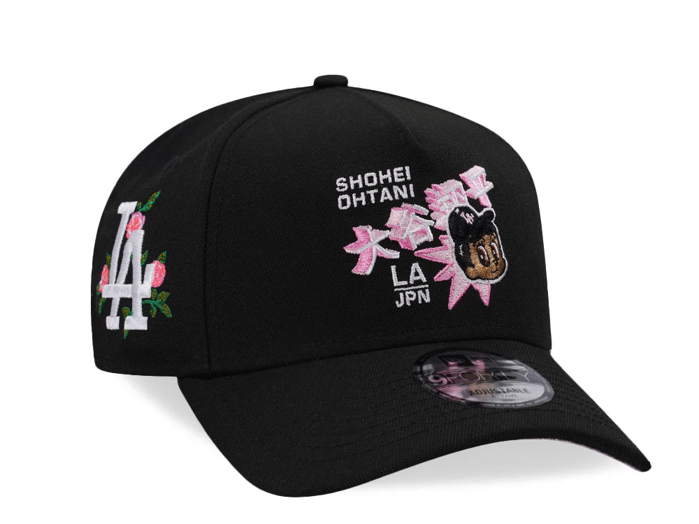 New Era Los Angeles Dodgers Ohtani Black Pink Prime Edition 9Forty A Frame Snapback Hat